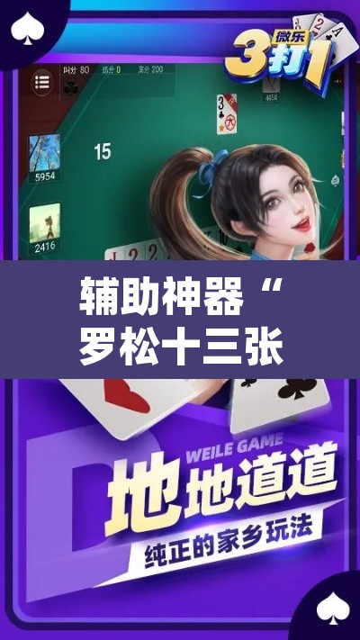 辅助神器“罗松十三张可以开挂吗”(透视挂)辅助透视教程