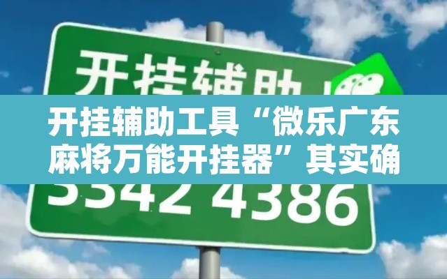 开挂辅助工具“微乐广东麻将万能开挂器	”其实确实有挂