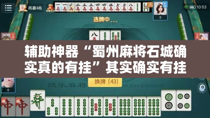 辅助神器“蜀州麻将石城确实真的有挂”其实确实有挂