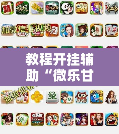教程开挂辅助“微乐甘肃麻将怎么开挂”其实确实有挂