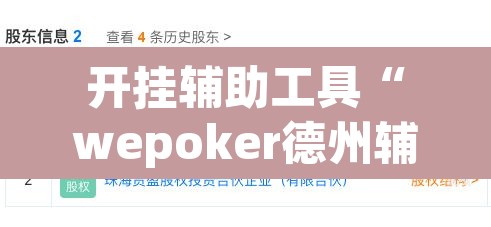 开挂辅助工具“wepoker德州辅助软件作弊挂”其实确实有挂