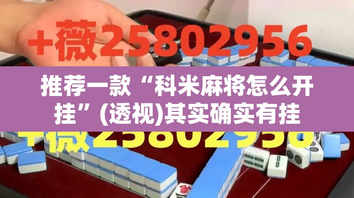 推荐一款“科米麻将怎么开挂”(透视)其实确实有挂