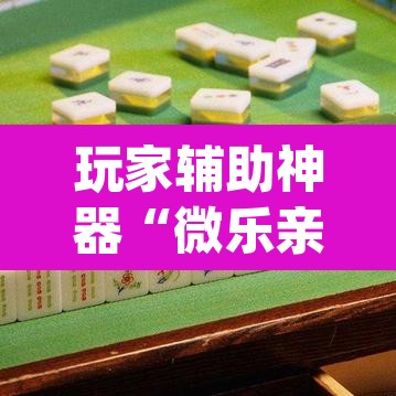 玩家辅助神器“微乐亲友房间怎么开挂”(透视)其实确实有挂