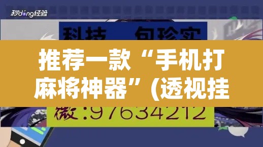 推荐一款“手机打麻将神器”(透视挂)辅助透视教程