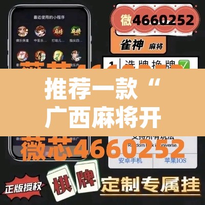 推荐一款“广西麻将开挂神器	”(透视)其实确实有挂