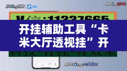 开挂辅助工具“卡米大厅透视挂”开挂辅助脚本+详细开挂安装教程