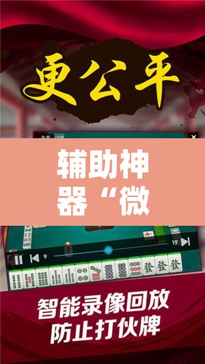 辅助神器“微乐江苏麻将万能开挂器通用版	”其实确实有挂
