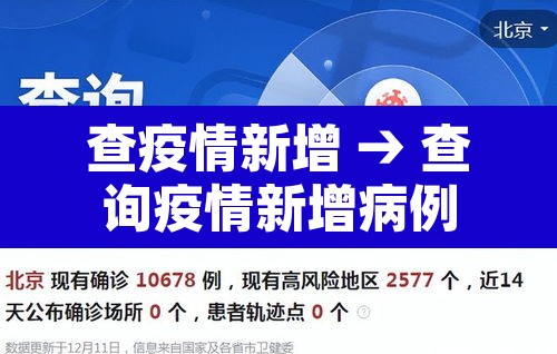查疫情新增 → 查询疫情新增病例