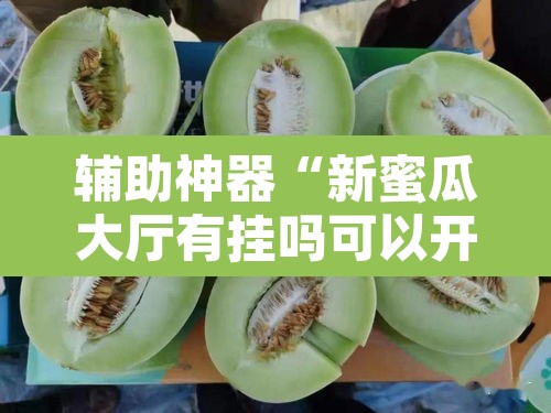 辅助神器“新蜜瓜大厅有挂吗可以开挂吗”其实确实有挂