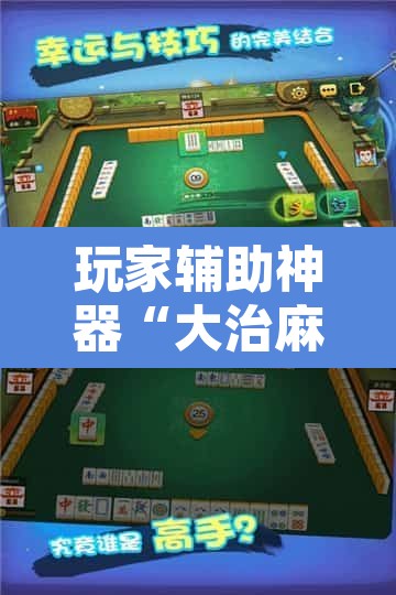 玩家辅助神器“大治麻将到底有没有挂”其实确实有挂