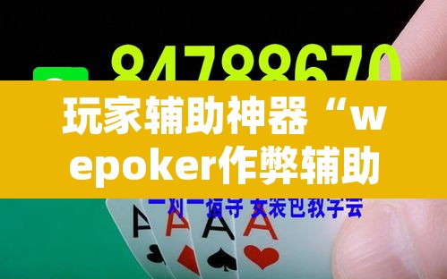 玩家辅助神器“wepoker作弊辅助挂”开挂辅助脚本+详细开挂安装教程