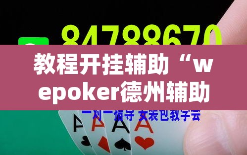 教程开挂辅助“wepoker德州辅助软件 ”其实确实有挂