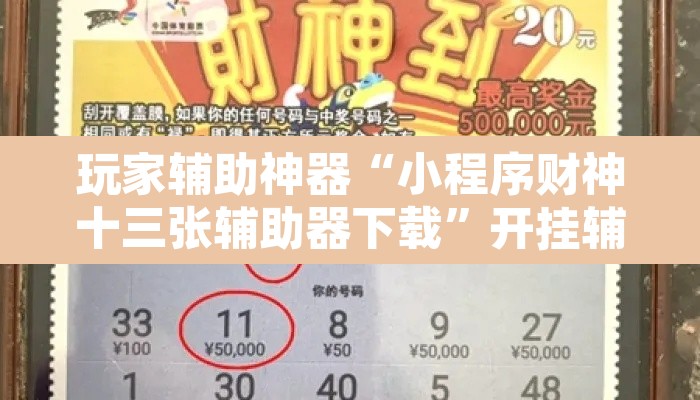 玩家辅助神器“小程序财神十三张辅助器下载	”开挂辅助脚本+详细开挂安装教程