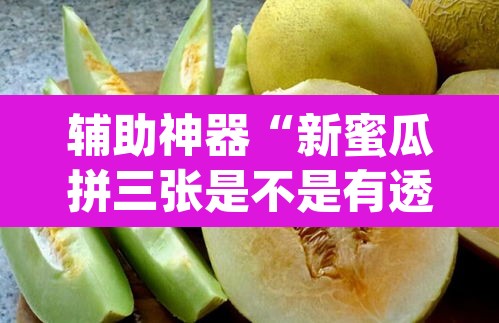 辅助神器“新蜜瓜拼三张是不是有透视辅助挂”(透视)其实确实有挂