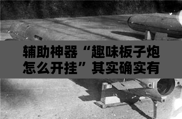 辅助神器“趣味板子炮怎么开挂”其实确实有挂