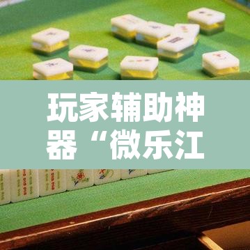 玩家辅助神器“微乐江西麻将小程序必赢神器免费”其实确实有挂
