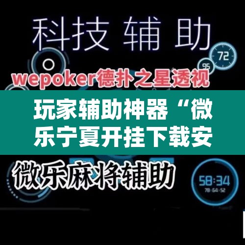 玩家辅助神器“微乐宁夏开挂下载安装”(透视)其实确实有挂