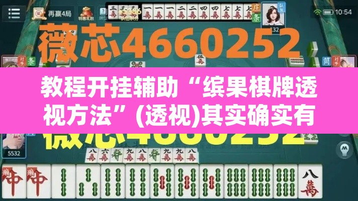 教程开挂辅助“缤果棋牌透视方法	”(透视)其实确实有挂