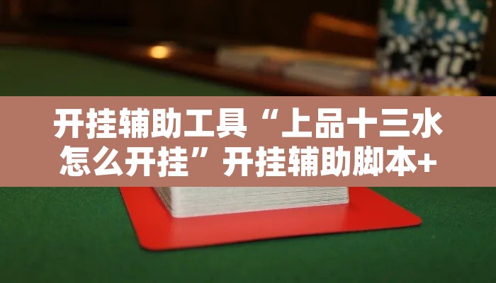 开挂辅助工具“上品十三水怎么开挂	”开挂辅助脚本+详细开挂安装教程