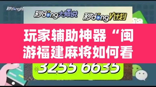 玩家辅助神器“闽游福建麻将如何看出开挂”(透视挂)辅助透视教程