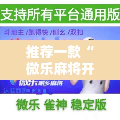 推荐一款“微乐麻将开挂辅助器揭秘”(透视)其实确实有挂