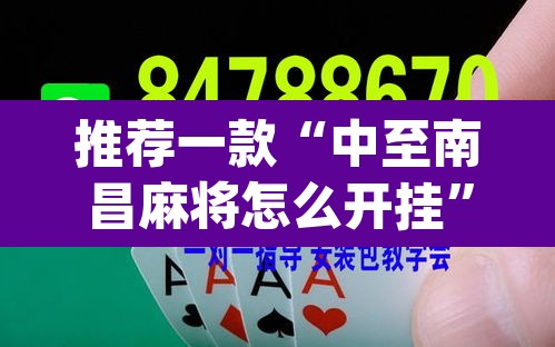 推荐一款“中至南昌麻将怎么开挂”(透视)其实确实有挂
