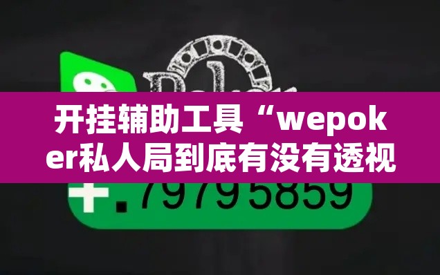 开挂辅助工具“wepoker私人局到底有没有透视挂”其实确实有挂