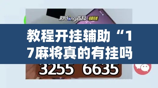 教程开挂辅助“17麻将真的有挂吗”(透视)其实确实有挂