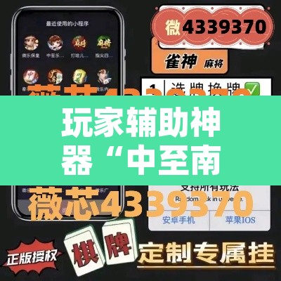 玩家辅助神器“中至南昌麻将到底可以开挂吗”其实确实有挂