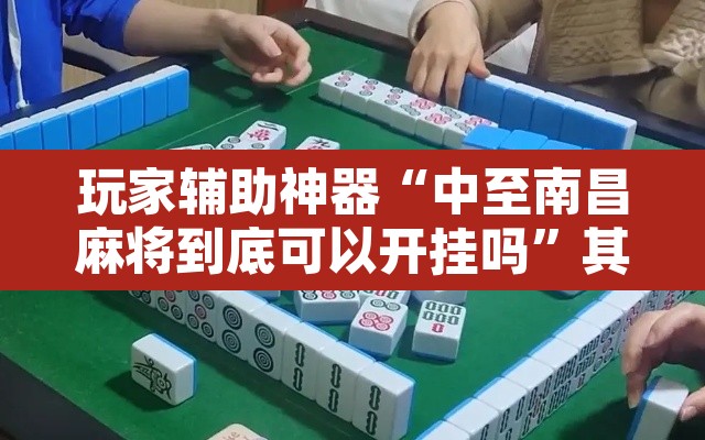 玩家辅助神器“中至南昌麻将到底可以开挂吗	”其实确实有挂