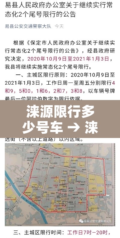 涞源限行多少号车 → 涞源限号2020最新限号