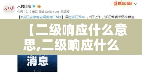 【二级响应什么意思,二级响应什么意思啊】