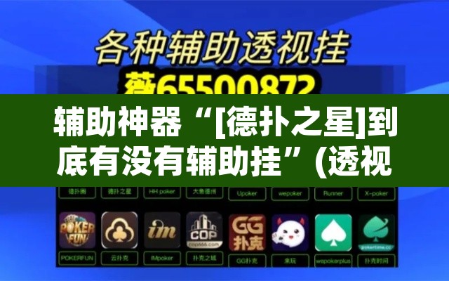辅助神器“[德扑之星]到底有没有辅助挂	”(透视)其实确实有挂
