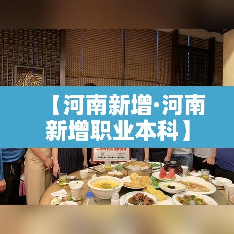 【河南新增·河南新增职业本科】