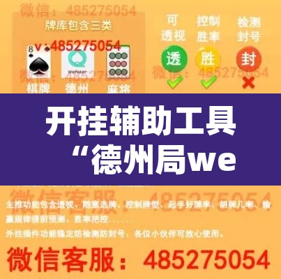 开挂辅助工具“德州局wepoker作弊开挂”开挂辅助脚本+详细开挂安装教程