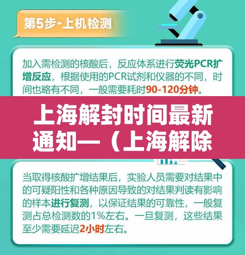 上海解封时间最新通知—（上海解除疫情时间安排）