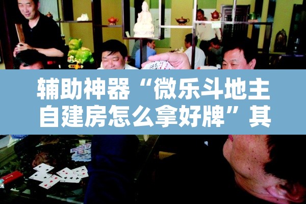 辅助神器“微乐斗地主自建房怎么拿好牌”其实确实有挂