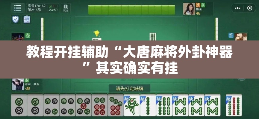 教程开挂辅助“大唐麻将外卦神器	”其实确实有挂