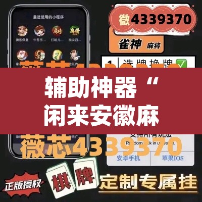 辅助神器“闲来安徽麻将真的可以开挂吗”(透视)其实确实有挂
