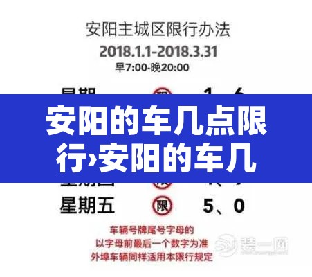 安阳的车几点限行›安阳的车几点限行时间