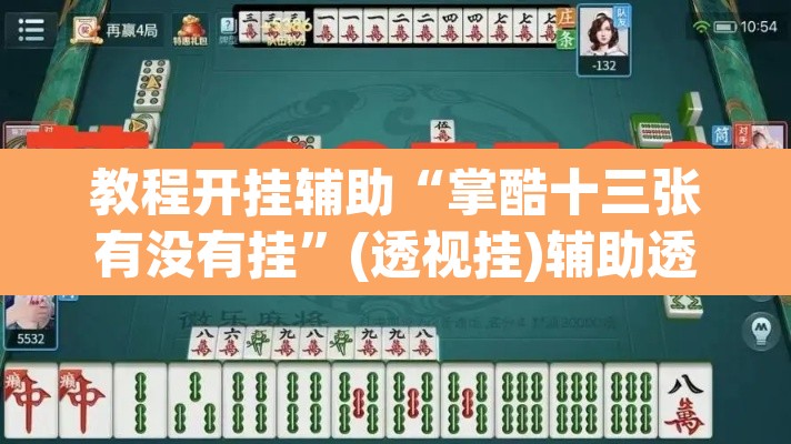 教程开挂辅助“掌酷十三张有没有挂”(透视挂)辅助透视教程