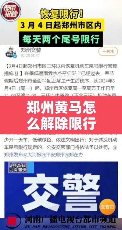 郑州黄马怎么解除限行 → 郑州黄码可以出行吗