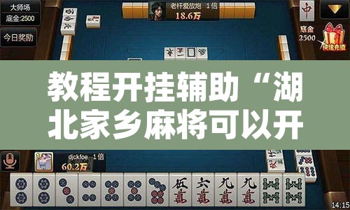 教程开挂辅助“湖北家乡麻将可以开挂吗”其实确实有挂