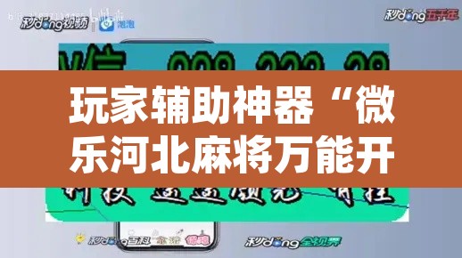 玩家辅助神器“微乐河北麻将万能开挂器通用版	”(透视)其实确实有挂