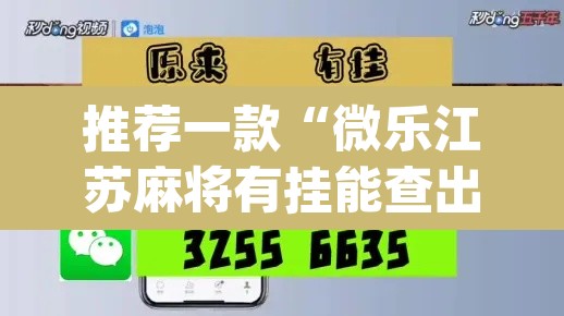 推荐一款“微乐江苏麻将有挂能查出来吗”(透视挂)辅助透视教程