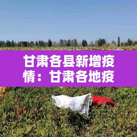 甘肃各县新增疫情：甘肃各地疫情最新数据
