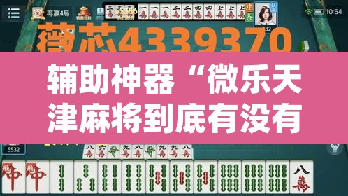 辅助神器“微乐天津麻将到底有没有挂”(透视挂)辅助透视教程