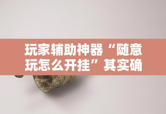 玩家辅助神器“随意玩怎么开挂	”其实确实有挂