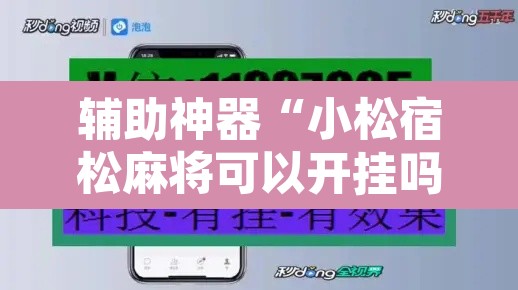 辅助神器“小松宿松麻将可以开挂吗	”开挂辅助脚本+详细开挂安装教程