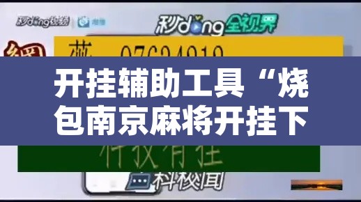 开挂辅助工具“烧包南京麻将开挂下什么软件”其实确实有挂